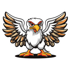 Obraz premium Griffin, simple vector logo, white background