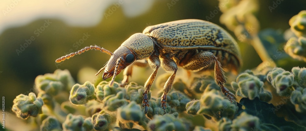 Poster a bug stuck in a blade of grass