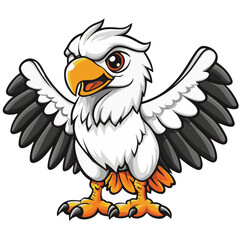 Griffin, simple vector logo, white background