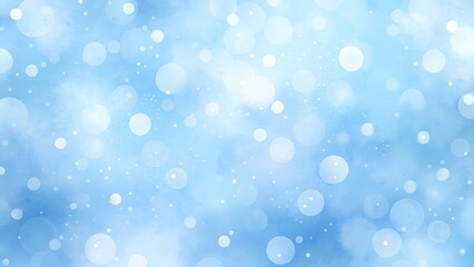 A dreamy blue background with soft bokeh lights, creating a magical and airy atmosphere. Perfect for winter, holiday, and fantasy designs.