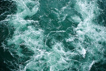 Fototapeta premium Ocean Wake for Aerial View.