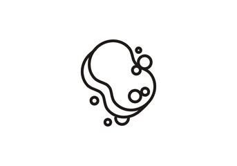 cleaning tool line element symbol logo png template logo icon vector illustration