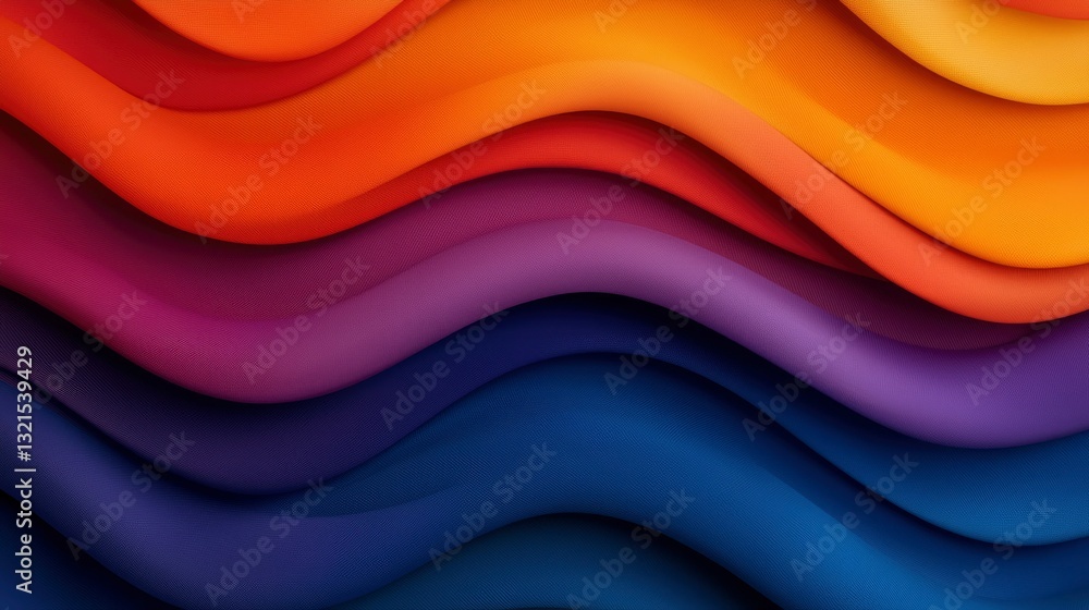 Poster abstract wavy gradient background