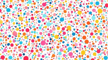 Obraz premium Colorful abstract background filled with vibrant dots of varying sizes and colors, ideal for design and decoration