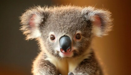 Fototapeta premium Adorable baby koala close-up