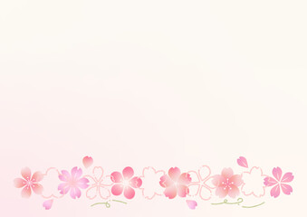 桜の背景イラスト
