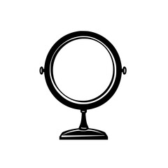 Fototapeta premium Cottage Mirror, furniture vector art, interior design