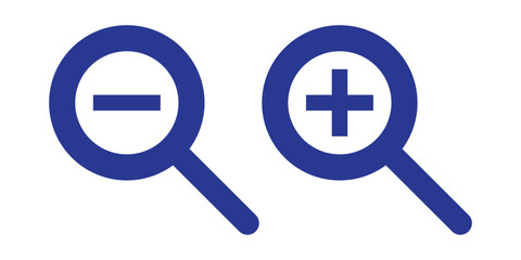 Magnifier glass search icon vector. discovery symbol. find collection set icons with active and inactive versions. EPS 10.