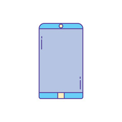 Vector image of a cell phone icon on a white background