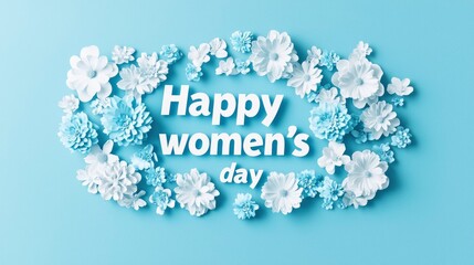 Fototapeta premium Floral greeting for Women's Day (1)