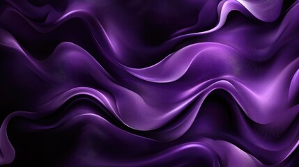 Obraz premium Abstract flowing purple fabric texture with smooth waves creating a serene and elegant background