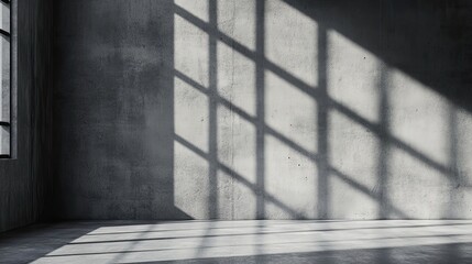 Industrial-style gray concrete background with strong contrast shadows for bold product branding