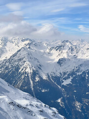 Naklejka premium montagne neve e fredo