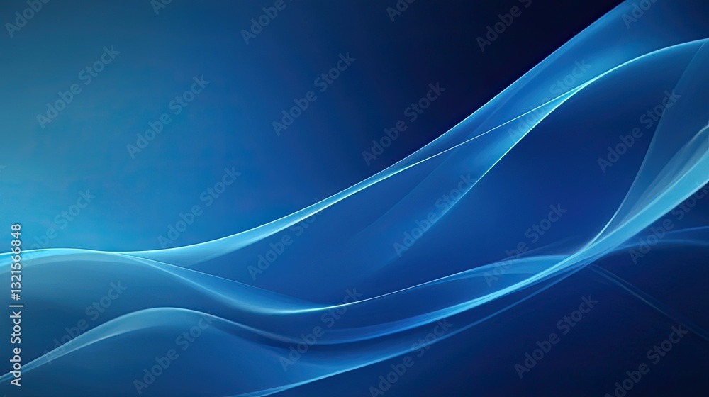 Poster smooth abstract blue background with a gentle gradient, creating a futuristic and minimalistic feel