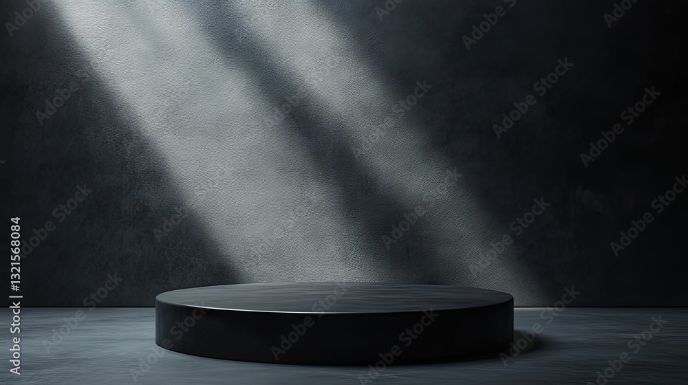 Poster smooth dark gray backdrop with controlled lighting and subtle soft shadows for sleek product visuals