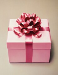 Elegant Gift Box with Ribbon for Parties - High-Quality Image