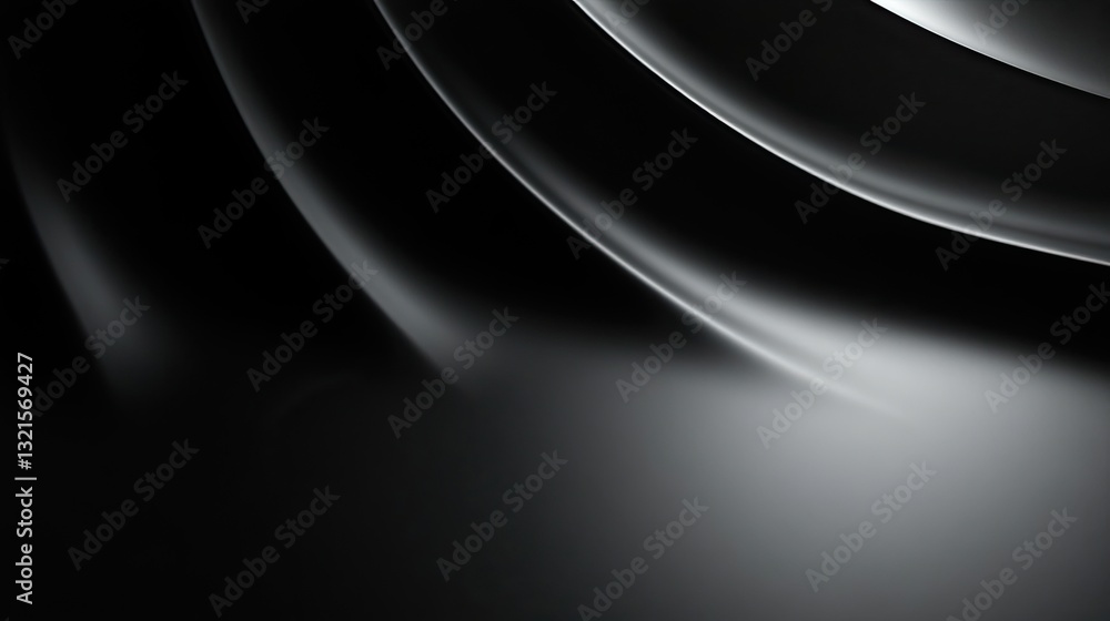 Aufkleber soft matte black gradient background with light source creating clean product shadows