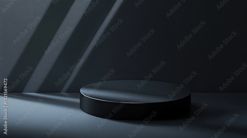 Aufkleber soft matte black gradient background with light source creating clean product shadows