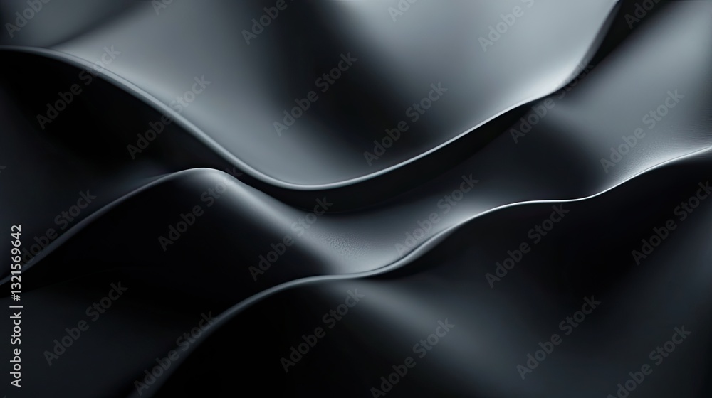 Aufkleber soft matte black gradient background with light source creating clean product shadows