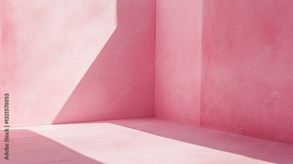 Poster soft pink minimalist backdrop with subtle textured shadows for creative projects and design