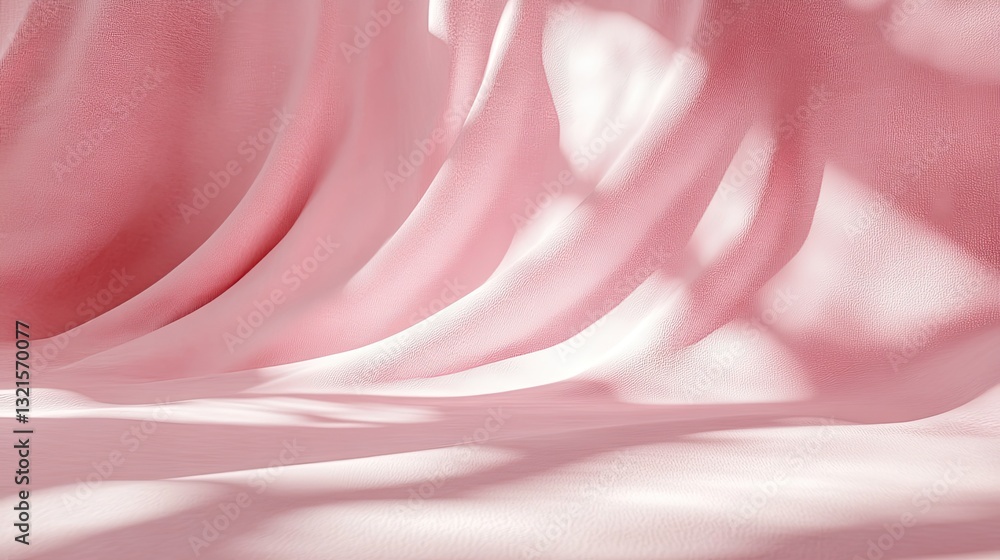 Poster soft pink minimalist backdrop with subtle textured shadows for creative projects and design