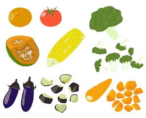 野菜,カラフル,