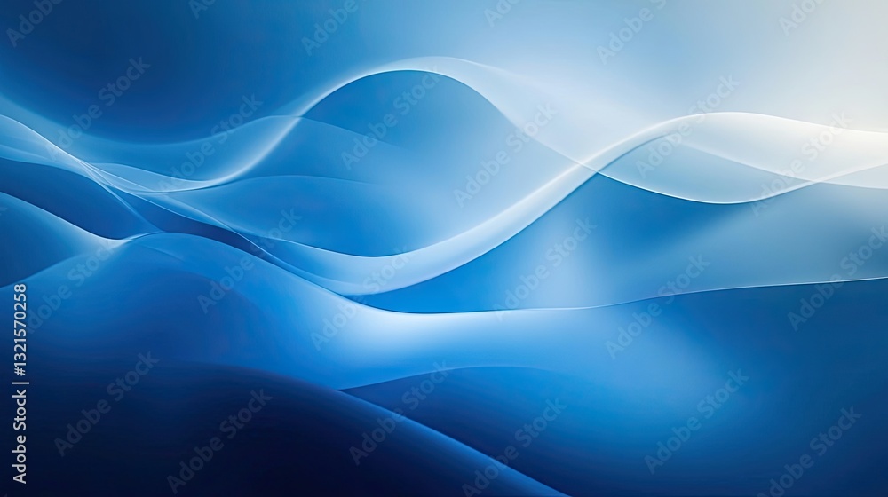 Aufkleber subtle abstract blue gradient with a soft glow and gentle transitions for modern ui and web backgrou