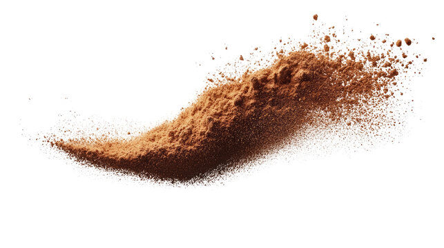 Cocoa Explosion: A dynamic burst of cocoa powder, capturing the essence of flavor and texture in a captivating display of motion.