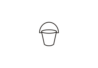 cleaning tool line element symbol logo png template icon vector illustration