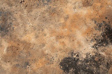 Beige sand background with a natural texture for a summer beach concept. Sand pattern on the shore of an exotic island, top view. Flat lay.