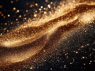 Shiny gold glitter background, ultra-high resolution, high detail. 