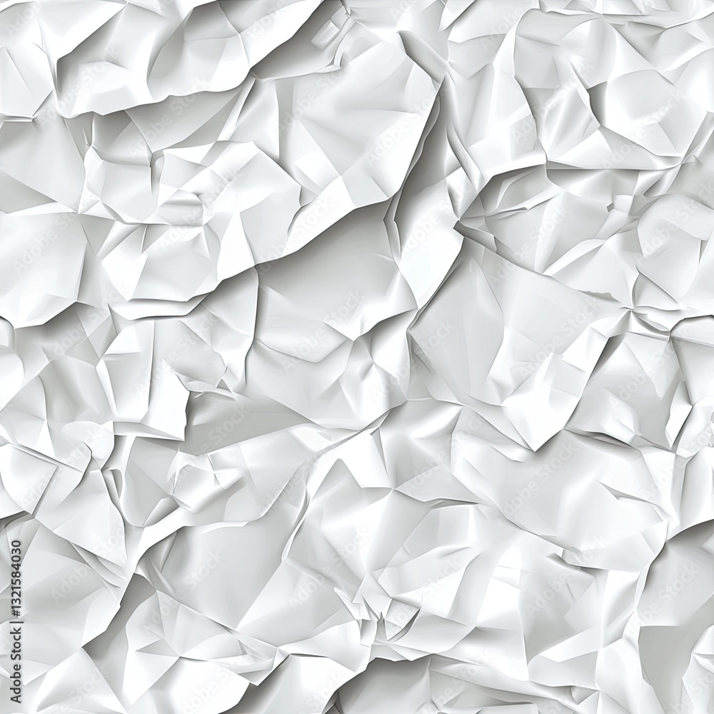 Poster seamless pattern detailed white crumpled paper texture offers a unique visual for backgrounds and de