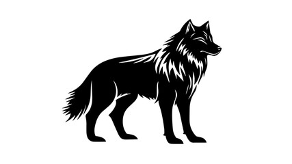 wolf logo  vector illustration