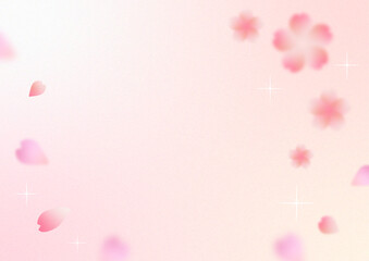 桜の花びらが舞う背景
