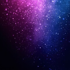 Obraz premium Pink blue glitter bokeh night background