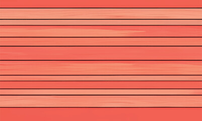 Coral texture of wooden planks. Wooden boards. Processed collage of colorful wooden background texture. Background for banner, design, backdrop or texture for 3D mapping. Vector illustration.