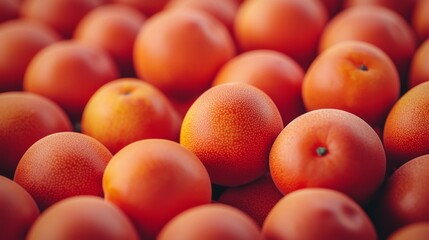 Fresh oranges piled together, vibrant and inviting.