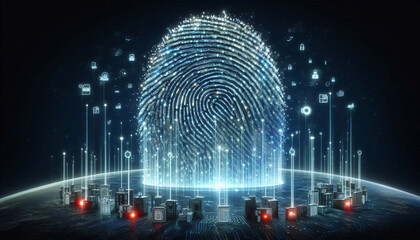 Fingerprint universe - digital cyber security , identity and security