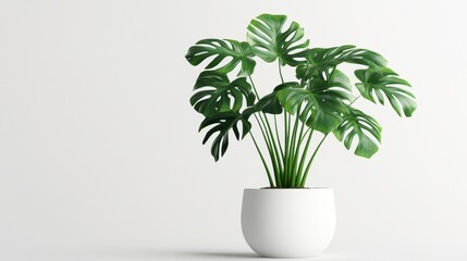 Obraz premium Green Plant in White Pot