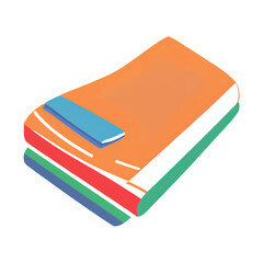 set of colorful books