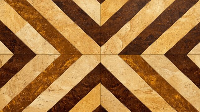 Geometric wood parquet pattern