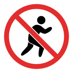 Boxer training is prohibited icon