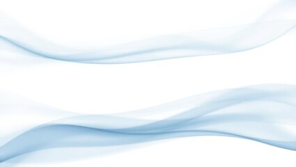 Light Blue Smoke Wavy Abstract Design
