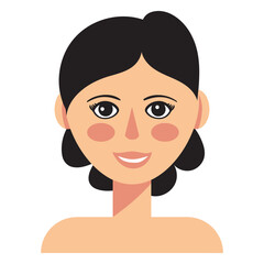 wedge hair woman avatar