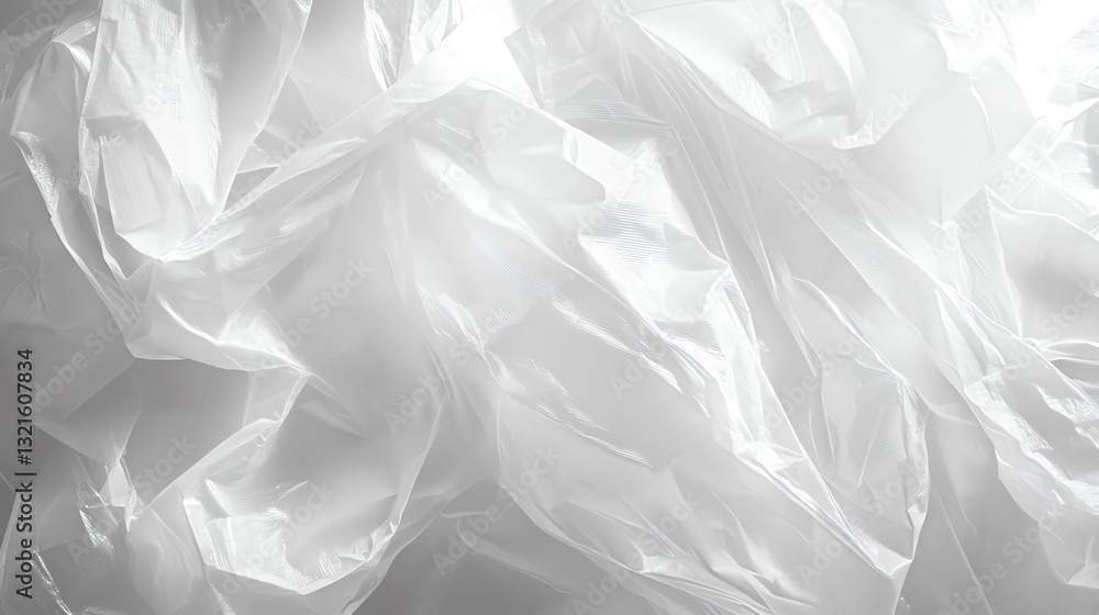 Poster abstract shiny plastic sheets texture with light and shadow play