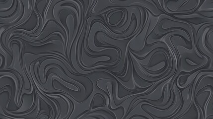 Dark Gray Abstract Fluid Art Pattern - Modern Graphic Design