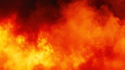 A vibrant display of flames and smoke, showcasing the intense and dynamic nature of fire.