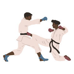 Fototapeta premium karate men people.eps