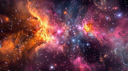 Fototapeta premium Celestial Fireworks Show