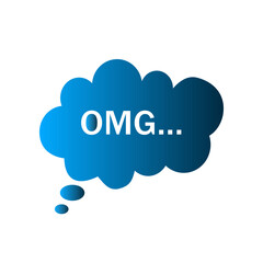 Bubble speech icon design template